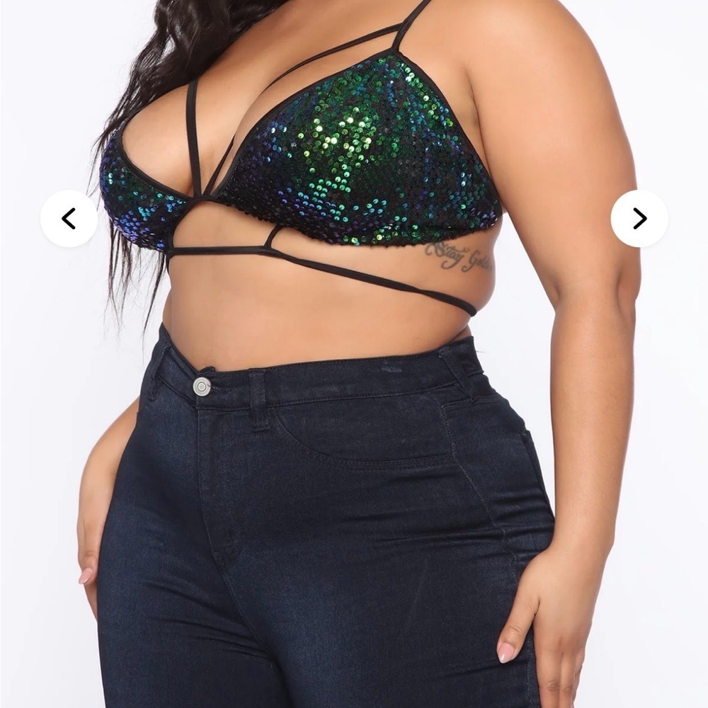 Sequin Bralette Top